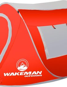 6-Person Tent, Water Resistant Dome Tent for Camping with Removable Rain Fly and Carry Bag, Rebel Bay 6 Person Tent by Wakeman Outdoors