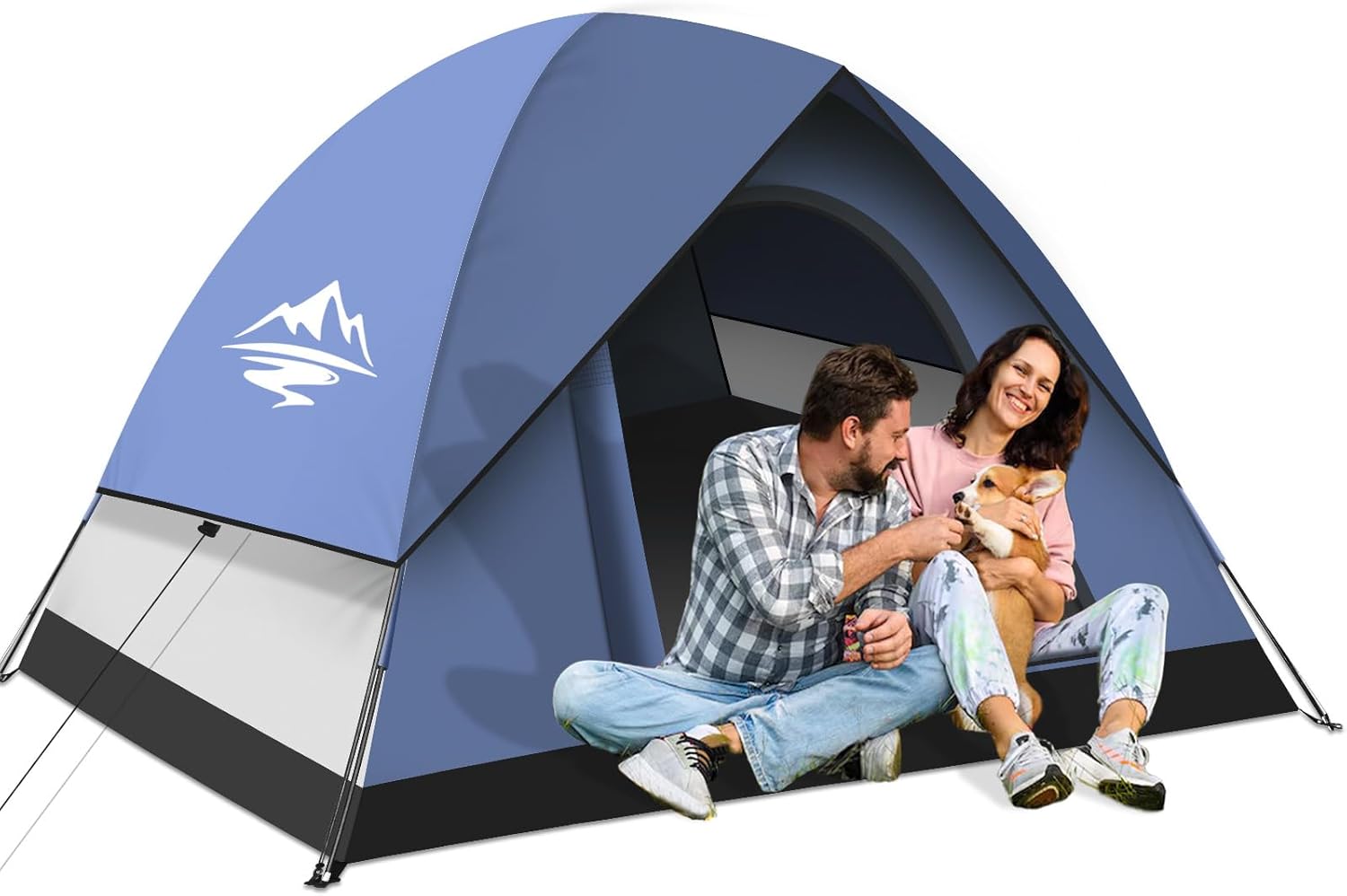 Tents for Camping,3-4 Person Camping Tent,Waterproof and Windproof Tent, Easy to Set up Outdoor Dome Tent for Outdoor Activities, Adventure, Festivals, Backyard,Hiking.